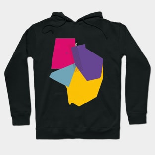 Geometric abstract pop colors dot Hoodie